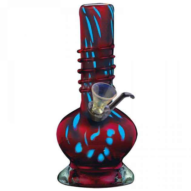 Retro Glass 8″ Glow-in-the-Dark Sulu Tube Bong